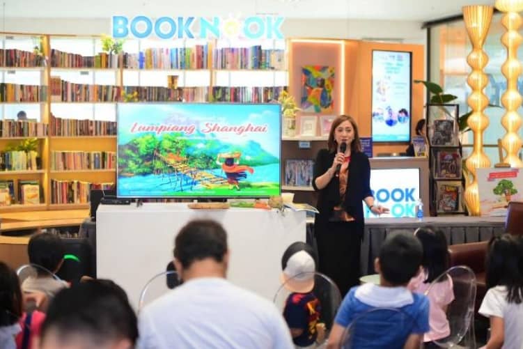 Nina Daza-Puyat, daughter of late culinary master Nora Daza, holds book readings of her children’s book “Ang Alamat ng Lumpiang Shanghai” and “The Forlorn Rice Cooker."